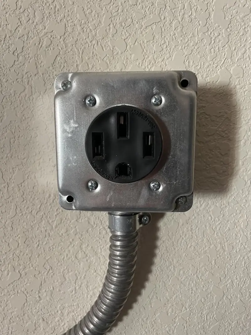 NEMA 14-50 outlet installed for Smart Home Electrical in Coplay